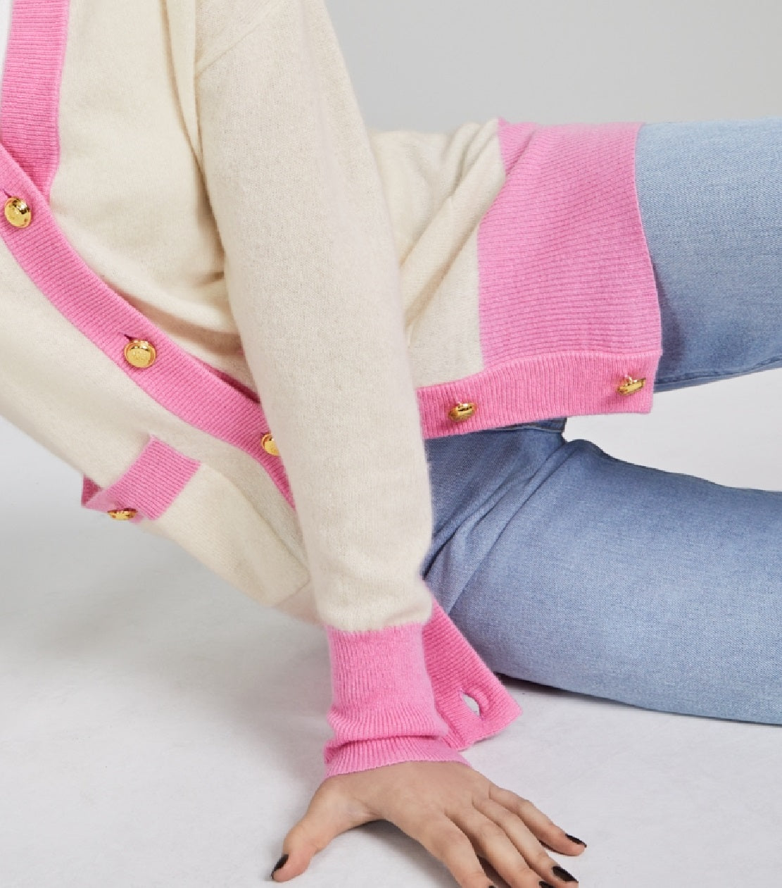 Cardigan feminino com blocos de cores Charter Club, marrom, tamanho pequeno