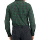 Camisa social masculina Club Room Slim Fit com elasticidade em 4 direções, xadrez, verde, tamanho XX-G