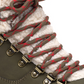 Botas masculinas Sun + Stone Glenn de couro sintético com acabamento em lã e cadarço, verdes