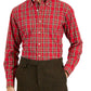 Camisa social masculina Club Room Regular Fit de algodão vermelha tamanho 15,5 x 34 x 35