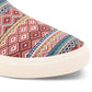 Tênis masculino Sun + Stone Reins Geo Print Slip On Vermelho Tamanho 11M