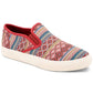 Tênis masculino Sun + Stone Reins Geo Print Slip On Vermelho Tamanho 11M