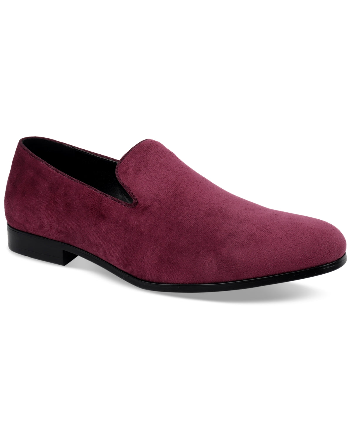 Alfani Zion Smoking Slipper Mocassim Masculino Vermelho Tamanho 8
