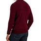 Suéter masculino Club Room Merino Penguin vermelho tamanho médio