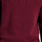 Suéter de gola alta robusto de malha trançada masculino Club Room, vermelho, tamanho pequeno