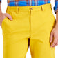Shorts Club Room Masculino Regular Fit 9 4 Way Stretch Amarelo Tamanho 32