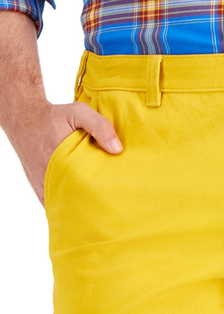 Club Room Shorts Masculino Regular Fit 9 4 Way Stretch Amarelo Tamanho 40