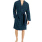 Club Room Robe de flanela xadrez masculino, azul, tamanho pequeno