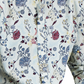Camisa social masculina Club Room Editto Floral manga comprida com botões, azul, tamanho pequeno