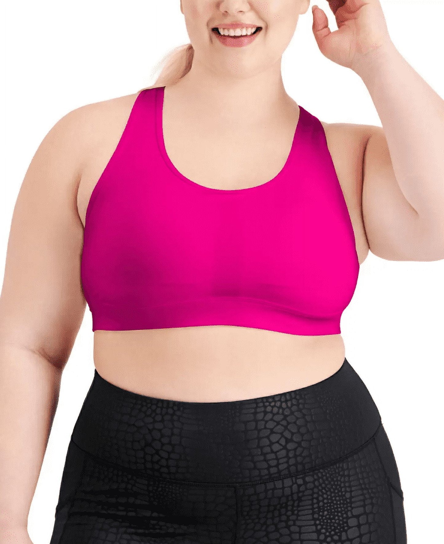 Sutiã esportivo feminino ID Ideology de impacto médio rosa tamanho 1X