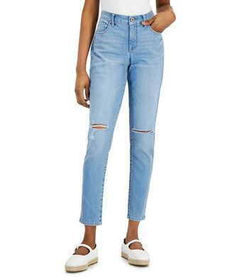 Style & Co Women's Curvy Fit Skinny Jeans Blue Size 4
