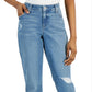 Jeans Curvy Destructed Girlfriend feminino Style &amp; Co, azul, tamanho 6