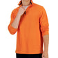 Suéter masculino Club Room com gola simulada e zíper 1/4 laranja tamanho XX-G