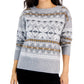 Suéter feminino Fair Isle da Style &amp; Co, cinza, tamanho grande