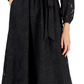 Vestido-camisa feminino Alfani com mangas e cinto em malha jacquard, preto, tamanho 4, pequeno