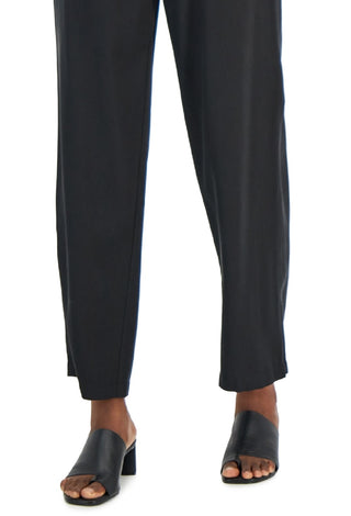 Calça Alfani Feminina com Cinto e Amarração, Preta, Tamanho 6