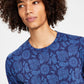 Camiseta Masculina Estampada Sun + Stone Azul Tamanho Médio