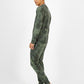 Pijama masculino de manga comprida com estampa tie-dye Sun + Stone, verde, tamanho grande