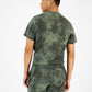 Pijama masculino Sun + Stone com estampa tie-dye, verde, tamanho grande