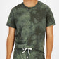 Pijama masculino Sun + Stone com estampa tie-dye, verde, tamanho grande
