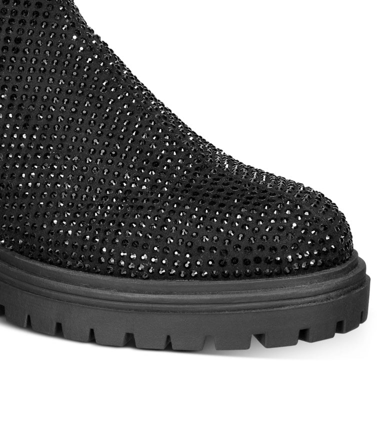 Botas femininas Beslana Lug Sole da INC International Concepts, pretas, tamanho 5M