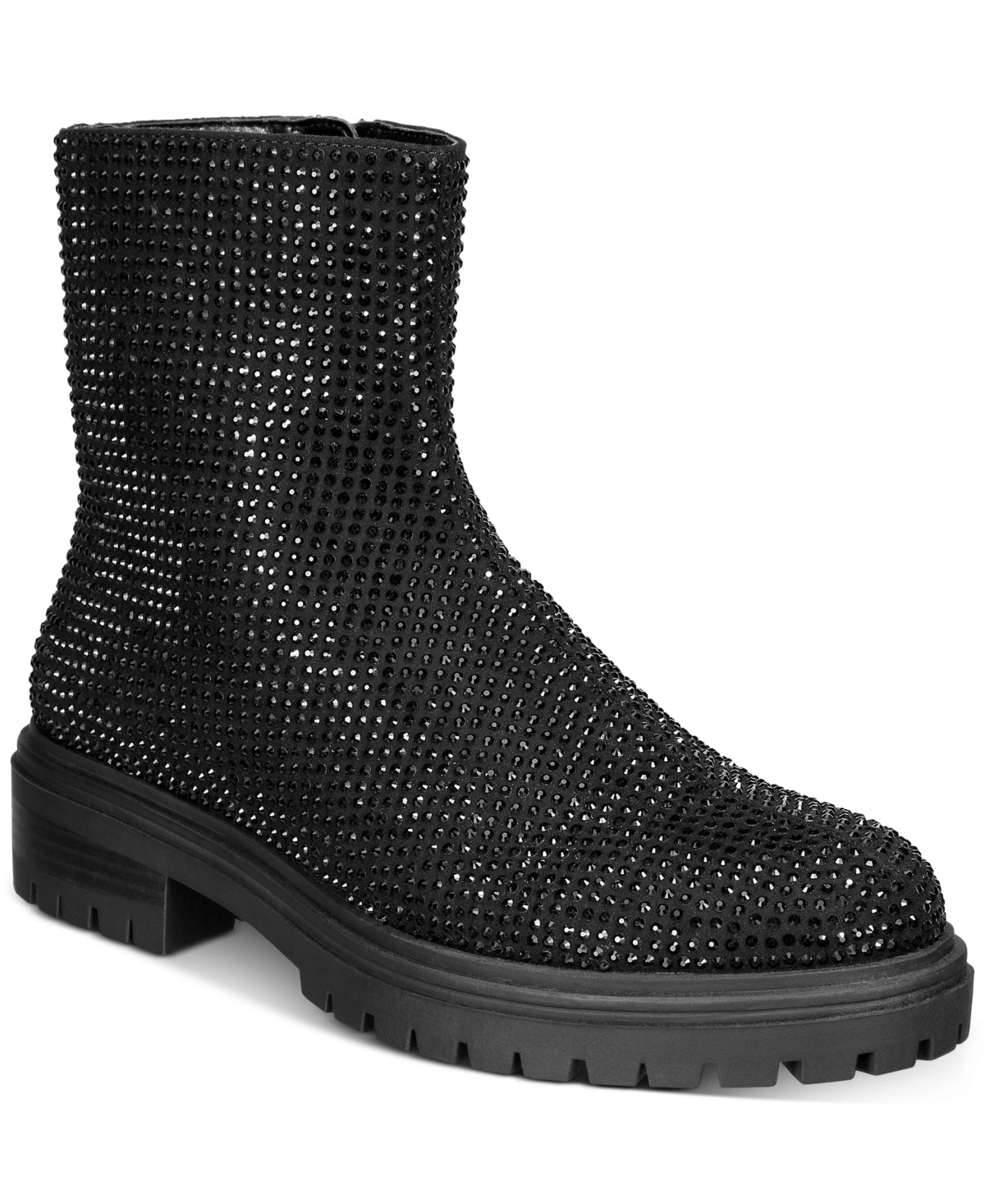 Botas femininas Beslana Lug Sole da INC International Concepts, pretas, tamanho 5M