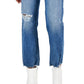 Calça jeans feminina rasgada, cintura alta, azul, tamanho 10, da INC International Concepts