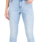 Calça jeans skinny feminina INC International Concepts, cintura média, azul, tamanho 2