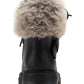 Botas femininas Sun + Stone Orlenaa para clima frio, pretas, tamanho 7 M