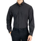 Camisa social masculina Alfani Regular Fit Travel Ready, preta, tamanho 16x34x35