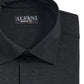 Camisa social masculina Alfani Regular Fit Travel Ready, preta, tamanho 16x34x35