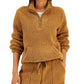 Suéter Sherpa Feminino Style &amp; Co Marrom Tamanho Pequeno Pequeno