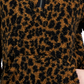 Suéter feminino estampado Sherpa com zíper de um quarto, tamanho pequeno, marrom, tamanho extragrande, da Style &amp; Co