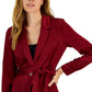 Blazer Alfani Feminino de Cetim com Amarração na Cintura, Vermelho, Tamanho X-S
