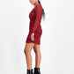 Vestido curto feminino Bar III xadrez com decote quadrado e sobreposição de malha franzida, tamanho X-G