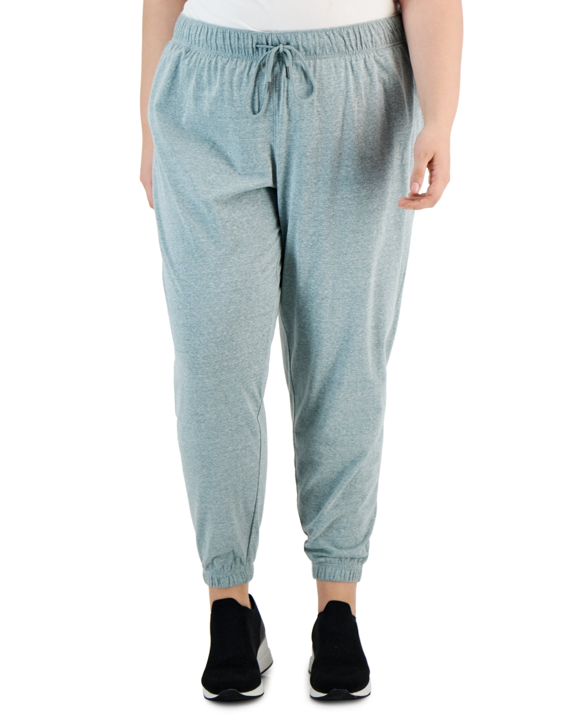 Calça jogger feminina ID Ideology Off Duty, verde, tamanho 2X