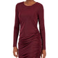 Vestido feminino com cordão e babados, INC International Concepts, vermelho, tamanho X-Large