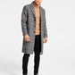INC International Concepts Casaco xadrez Nicolas masculino preto tamanho grande
