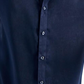 Camisa masculina de cetim com gola alta e botões da INC International Concepts, tamanho pequeno, azul
