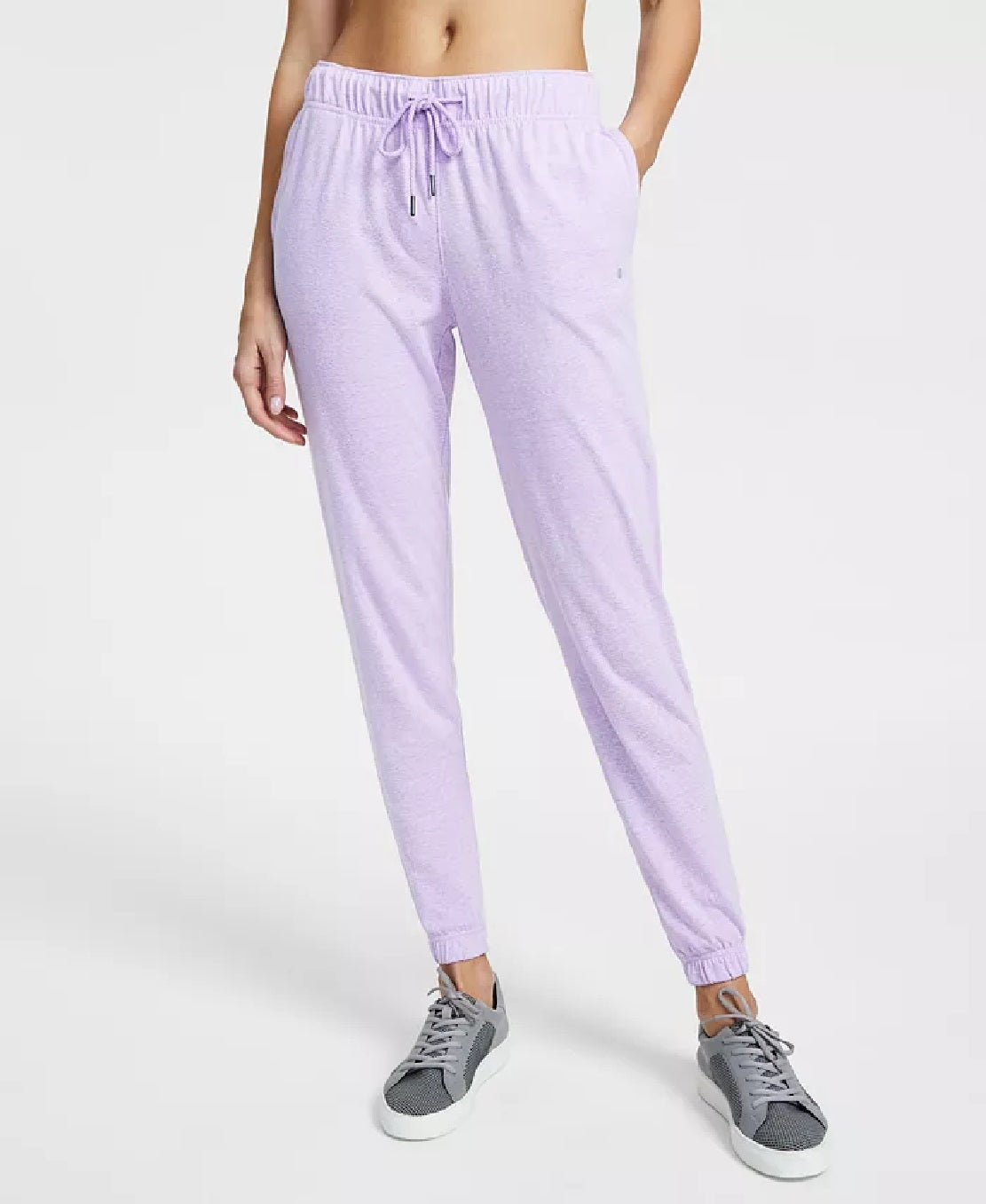 Calça jogger feminina ID Ideology retrô reciclada roxa tamanho médio