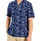Camisa Medalhão Paisley Masculina Club Room Azul Tamanho P