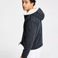 INC International Concepts Jaqueta masculina Erik Classic Fit com forro de lã e capuz, preta, tamanho grande