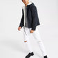 INC International Concepts Jaqueta masculina Erik Classic Fit com forro de lã e capuz, preta, tamanho grande