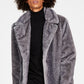 INC International Concepts Masculino Elton Classic Fit Frosted Tip Faux Fur Coat Cinza Tamanho X-Large