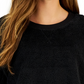 Suéter feminino Sherpa de manga comprida Style &amp; Co, preto, tamanho X-G