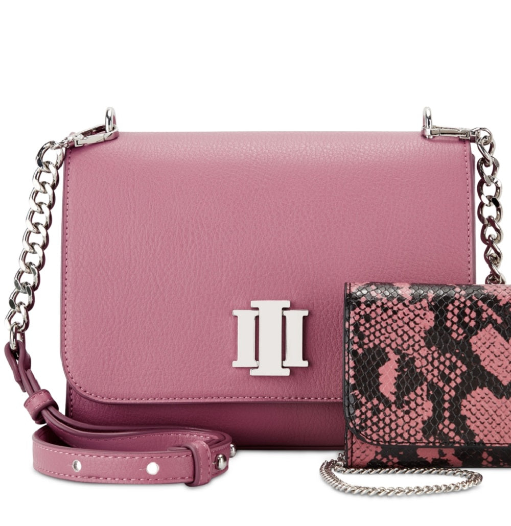 Bolsa transversal feminina INC International Concepts rosa tamanho regular