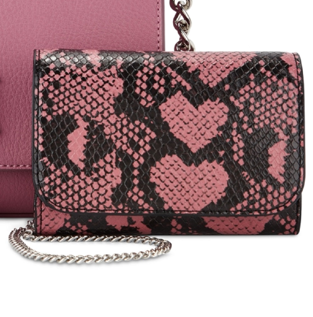 Bolsa transversal feminina INC International Concepts rosa tamanho regular