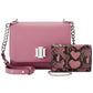 Bolsa transversal feminina INC International Concepts rosa tamanho regular