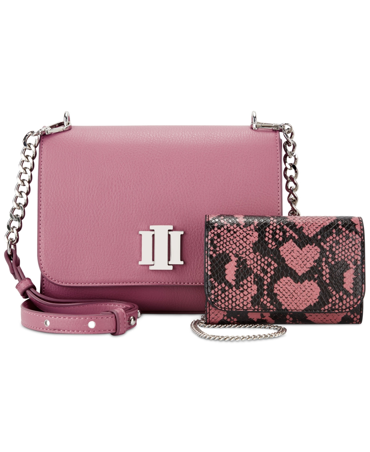 Bolsa transversal feminina INC International Concepts rosa tamanho regular