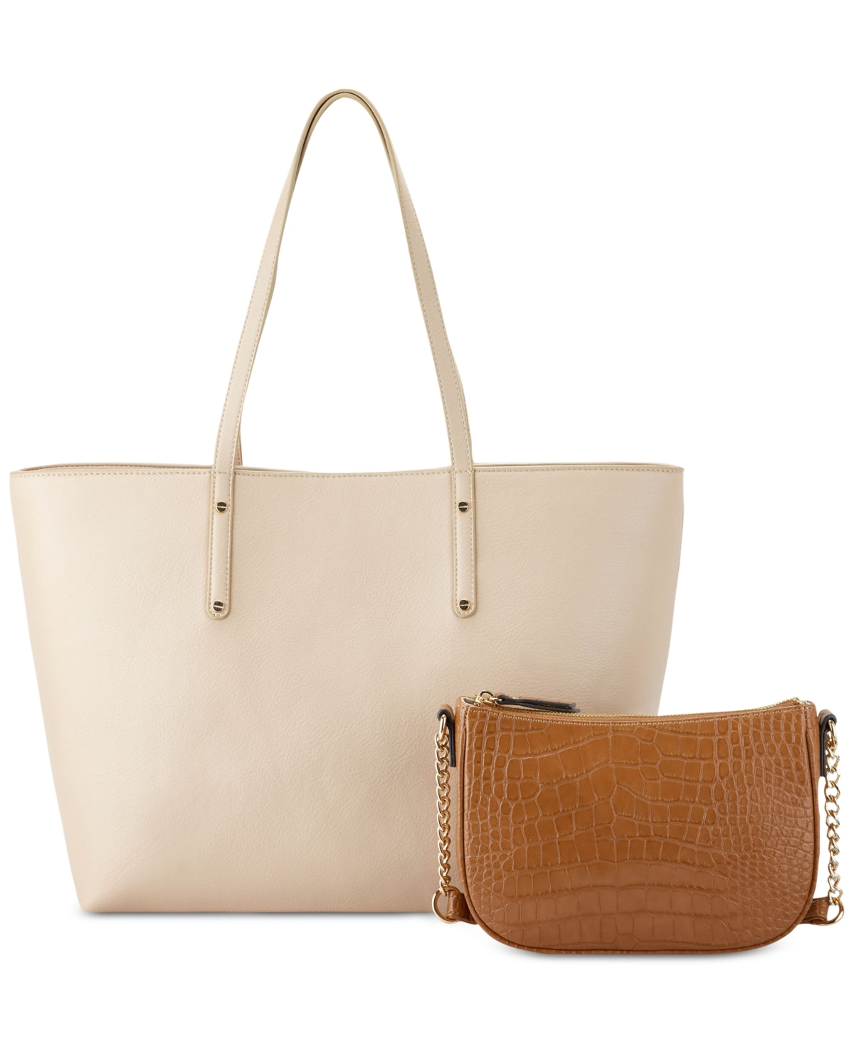Bolsa Tote Zoiey 2-1 Feminina da INC International Concepts, Marrom, Tamanho Regular